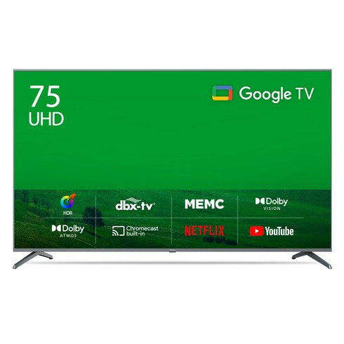 더함75ai홈시네마 - 더함 4K UHD LED 구글 OS TV, 190cm(75인치), UA751UHD F8T CHIQ 2023, 스탠드형, 방문설치