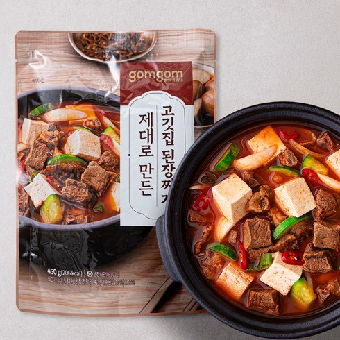 된장찌개밀키트 - 곰곰 제대로 만든 고깃집 된장찌개, 450g, 1개