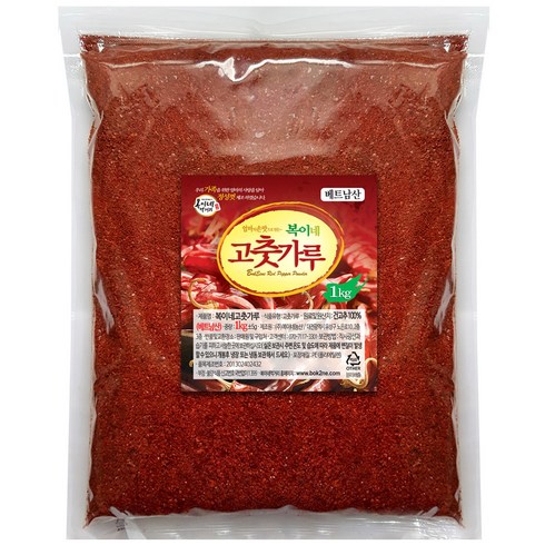 복이네먹거리 베트남고춧가루 김치 찜용, 1kg, 1개