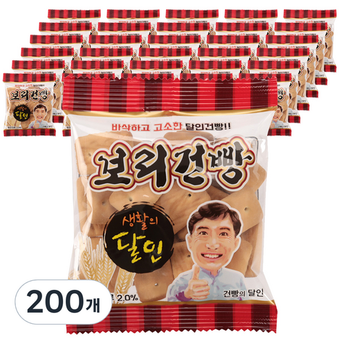 건빵의 달인 보리건빵, 30g, 200개