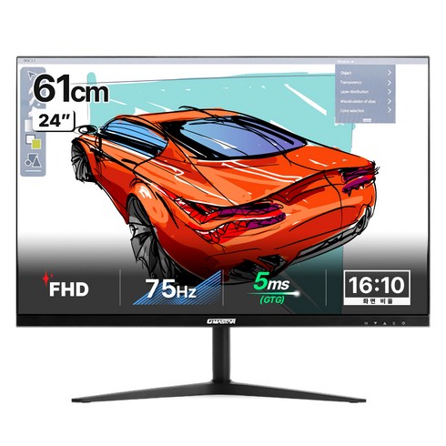 지마스타 FHD IPS Adobe RGB 리얼 75Hz 전문가용 모니터, 61cm, JE242L6711(일반)