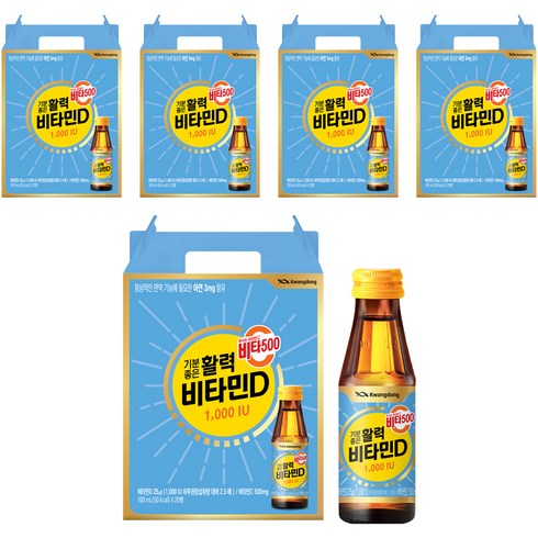 비타500 비타민D 음료 1000 IU, 100개, 100ml