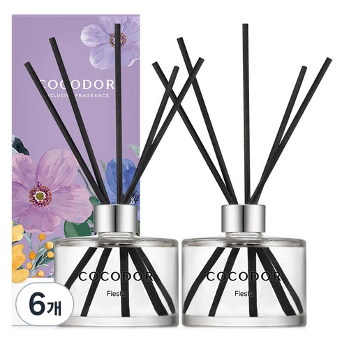 코코도르 퍼퓸 디퓨저, 피에스타, 200ml, 6개