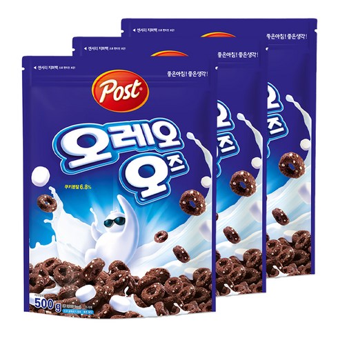 오뙤르 - 포스트 오레오 오즈 시리얼, 500g, 3개