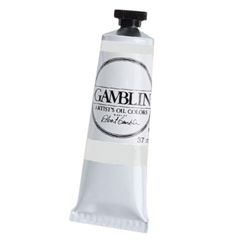 갬블린 아티스트 오일 칼라, 820 Titanium Zinc White, 37ml
