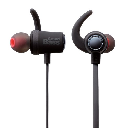 ELECOM EARLUG 블루투스 이어폰 LBT-HPC40MP, 블랙