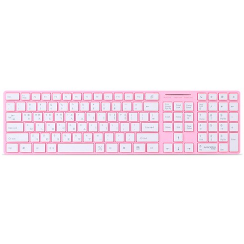 애니젠 유선 저소음 초콜렛 키보드 K700, 핑크