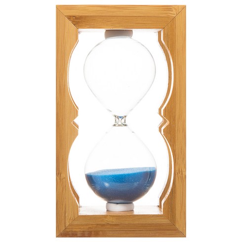 대현 원목 모래시계 10분, 블루
