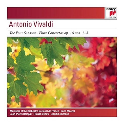 비발디 : 사계 플룻 협주곡 Op. 10 - 로린 마젤 장 피에르 랑팔 EU수입반, 1CD