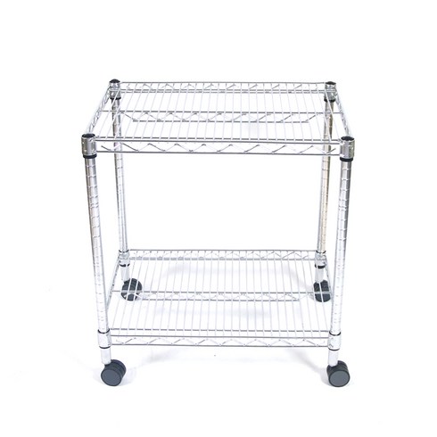 코랙코리아 트롤리 선반 530 x 760 x 750 2단, 은색