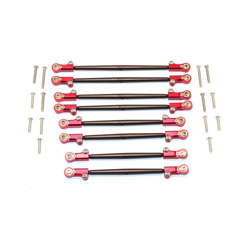 GPM Aluminium Front + Rear Rod Link With Aluminium Ends 8p 세트, R, 1세트