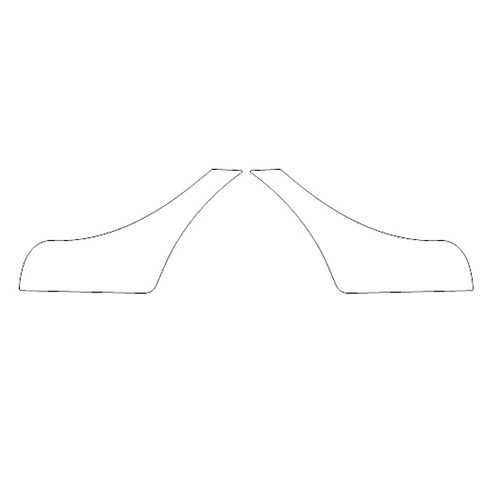 헥시스 현대 싼타페 LIMITED 2018 PVC재질 PPF보호필름 03 DOOR SPLASHES, 1개