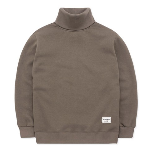 크루클린 데일리 기모 무지 목폴라 맨투맨 남자 여성 커플 MRL-435