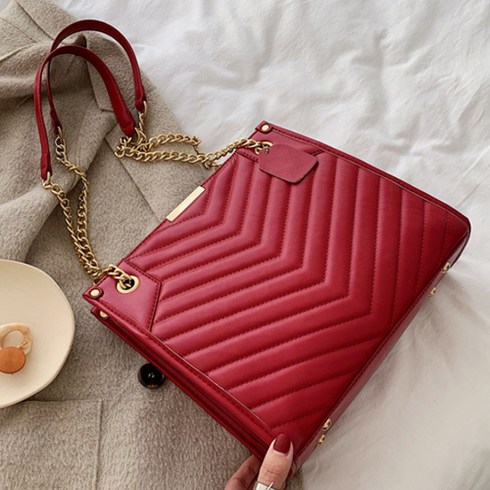 올나인 쉐브론타입 체인 숄더백