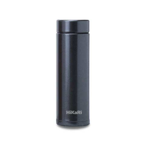 HiKaRi 슬림 미니 보온보냉 스텐 텀블러, 블랙, 300ml, 1개