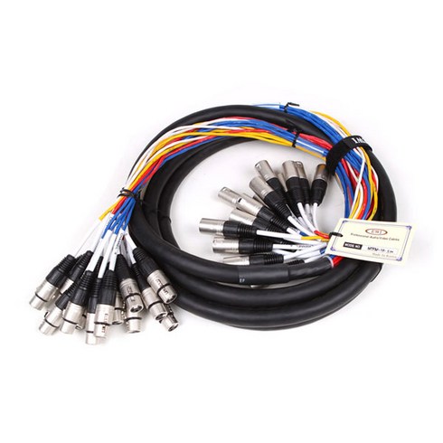 EWI MTFM 16 라인형 멀티 스네이크 케이블, MTFM-16-15M, 혼합색상
