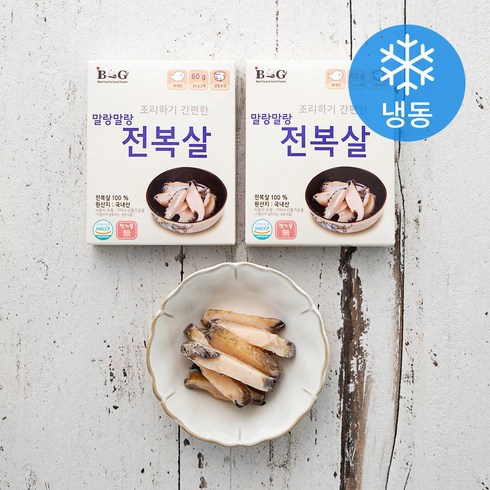 B&G 조리하기 간편한 말랑말랑 전복살 (냉동), 60g, 2개