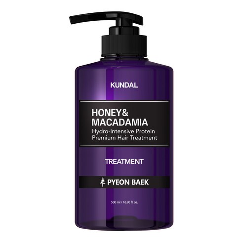 쿤달 허니 앤 마카다미아 헤어 트리트먼트 아로마에디션 편백향, 500ml, 1개