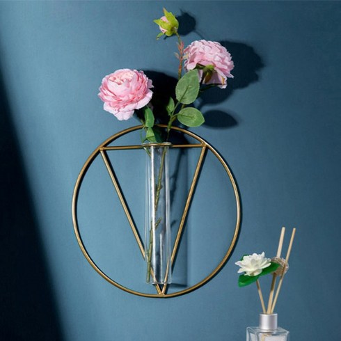 그뤠잇라이프 와이어 벽걸이 꽃병, 써클 트라이앵글