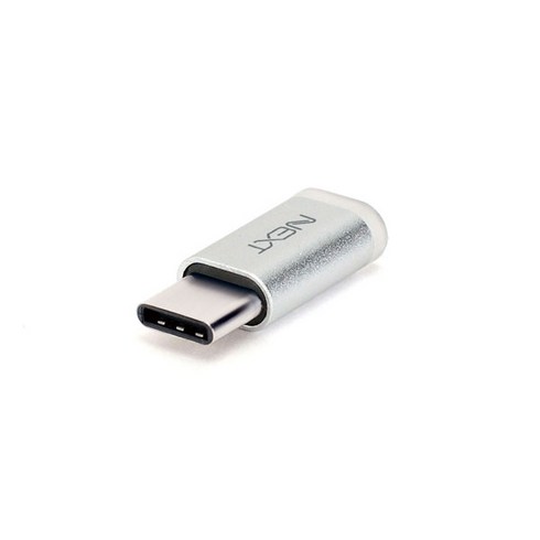 5핀젠더 - 넥스트 타입C to USB 3.1 마이크로 5핀 타입C 변환 젠더 NEXT-1513TC, Silver, 1개