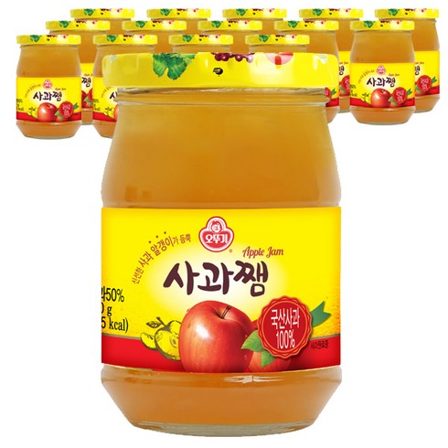 오뚜기 사과쨈, 300g, 15개