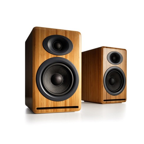 오디오엔진 P4 패시브 PC용 스피커, Audioengine P4, Solid Carbonized Bamboo