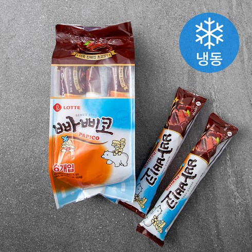 2023년 가성비 최고 아이스크림 - 롯데웰푸드 롯데 빠삐코 (냉동), 130ml, 6개