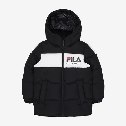 휠라키즈 아동용 블럭중 다운패딩 FK2DJC4104X