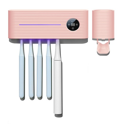오토라 UVC LED 살균 + 건조 칫솔 살균기 FAR-TS01, 핑크