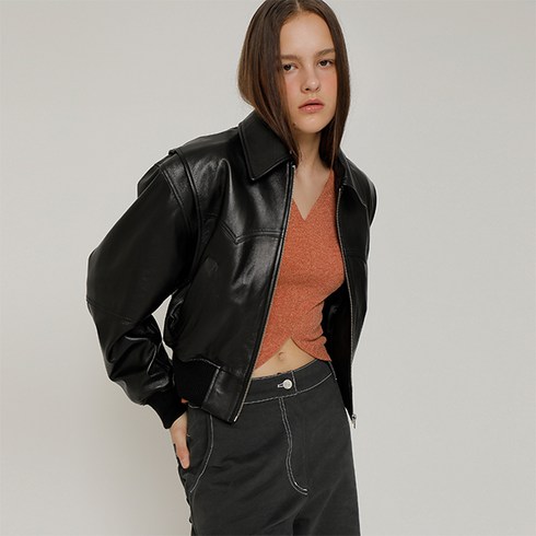 2023년 가성비 최고 램스킨 재킷  - 로켓런치 여성용 R LAMBSKIN ZIP UP JUMPER