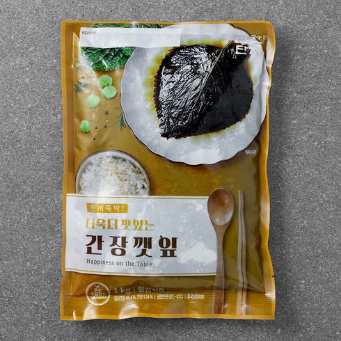 간장깻잎 - 더욱더 맛있는 간장 깻잎, 1kg, 1개