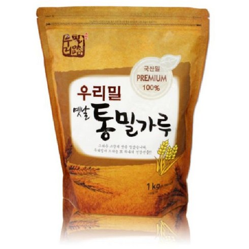 우리밀로 옛날 통밀가루, 1kg, 1개