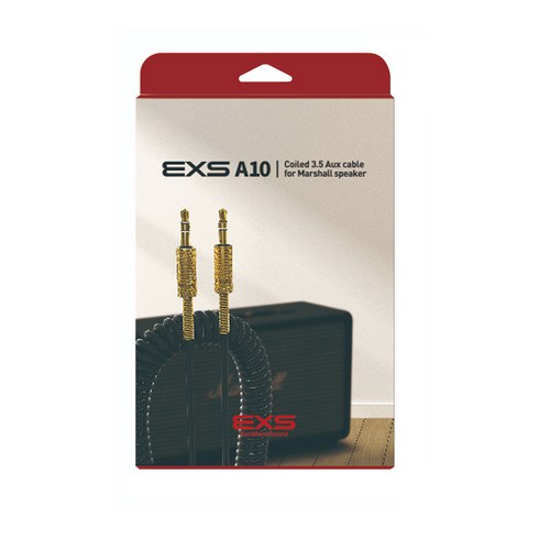 마샬이어폰4 - EXS Marshall 스피커 3.5 AUX 케이블, A10, 블랙