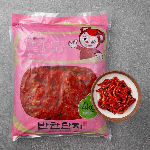 무말랭이 - 반찬단지 무말랭이무침, 4kg, 1개