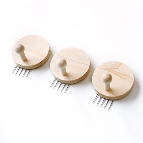 레몬아트 우드 앤 레이저각인 감성 플러스 걸이개 꼭꼬핀형 3종 세트, 마킹C, 1세트