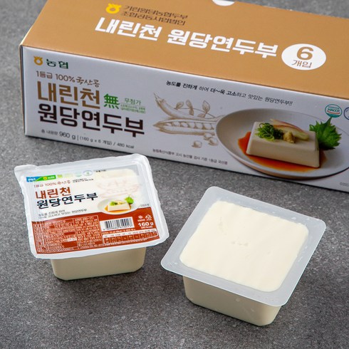 내린천원당 연두부, 160g, 6개