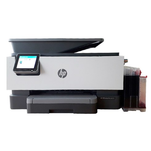 HP 오피스젯 프로 9010 잉크젯 복합기 + 무한 잉크 공급기 SNPRC-1803-01 800ml, 복합기(9010), 무한잉크공급기(SNPRC-1803-01)