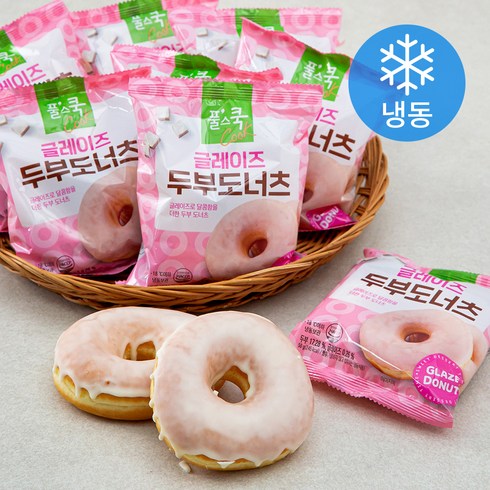 쌀퐁도넛 - 풀스쿡 글레이즈 두부 도너츠 (냉동), 50g, 30개