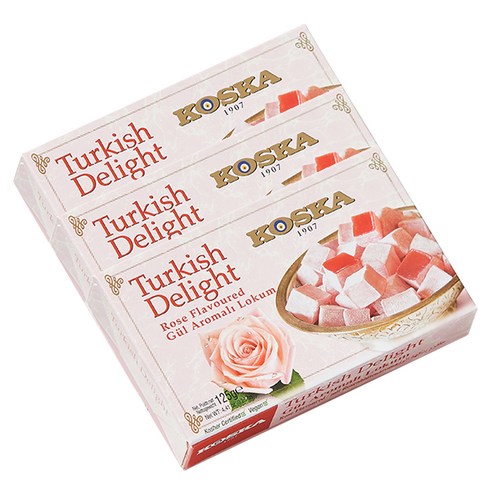 코스카 터키쉬딜라이트 젤리 로즈, 125g, 3개