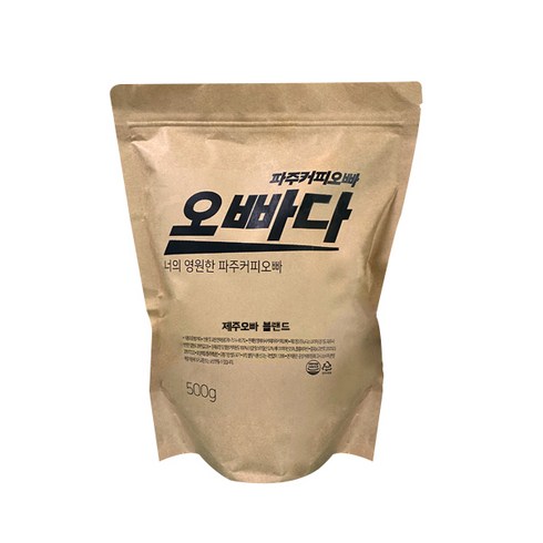 파주커피오빠 제주오빠 블렌드 로스팅 홀빈, 홀빈(분쇄없음), 500g, 1개