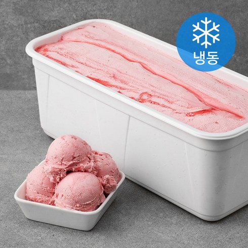 라벨리아이스크림 - 라벨리 스트로베리 아이스크림 (냉동), 4L, 1개