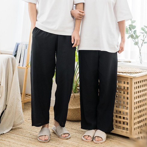 커플용 인견 9부 파자마 바지