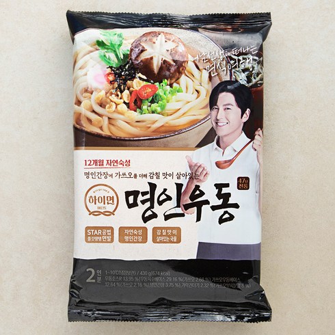 삼립 하이면 47년 전통 명인우동 2인분, 1개, 430g