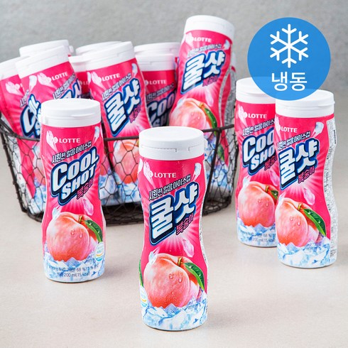 롯데웰푸드 쿨샷 복숭아 아이스컵 (냉동), 15개, 200ml