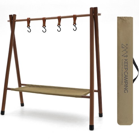 2023년 가성비 최고 인디언행어 - KEEP 캠핑 다크 우드 인디언 행어, 다크브라운, 1개