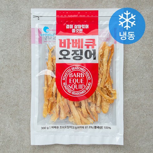 오션브라더스 바베큐 오징어 (냉동), 300g, 1봉