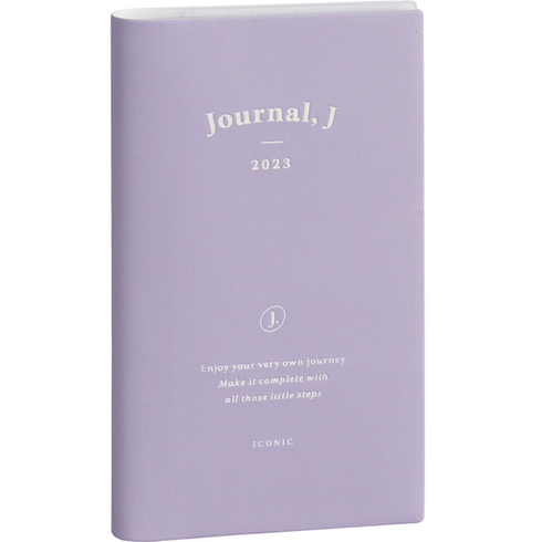 아이코닉 2023 저널J 다이어리 먼슬리 슬림 플래너, 06 Lavender