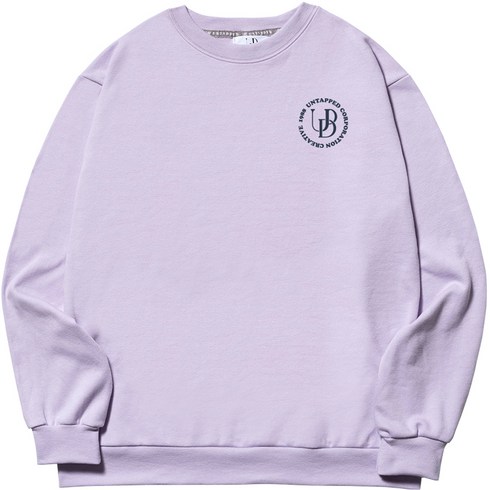 언탭트 남성용 M~4XL 빅사이즈 UPD 스몰로고 맨투맨 티셔츠