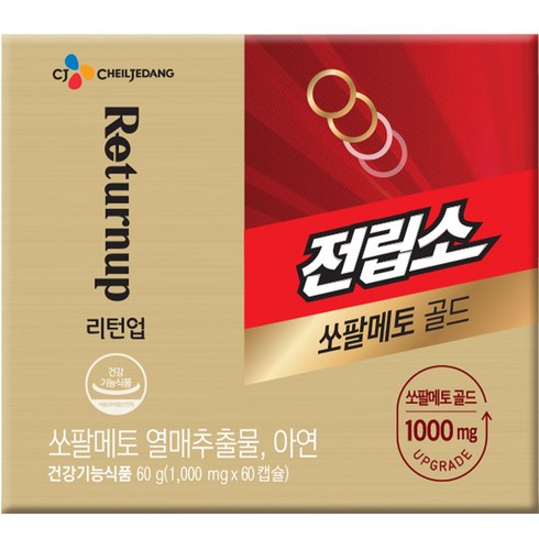 전립소 쏘팔메토 골드, 60정, 1000mg, 1개