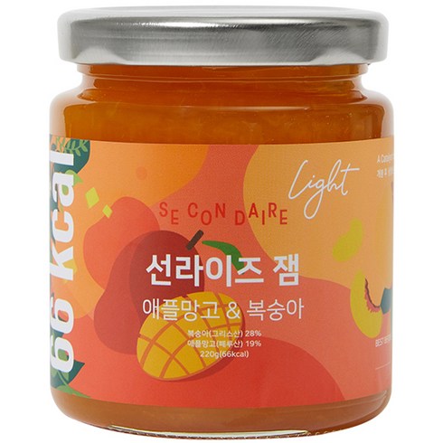 쎄콩데 저칼로리 Light 선라이즈 잼, 220g, 1개